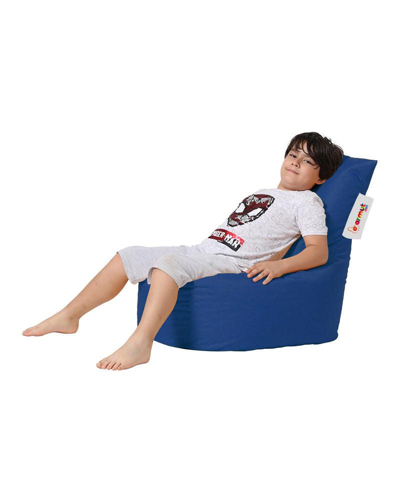 Fotoliu Puf tip Sac pentru Copii, Garden Bean Bag, 70x70x35 cm - Albastru