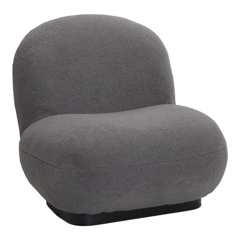 Fotoliu Rosalie, tesatura Teddy Bej, Baza, Neagra, 85x82x77 cm - Fotoliu Rosalie, tesatura Teddy Bej, Baza, Neagra, 85x82x77 cm