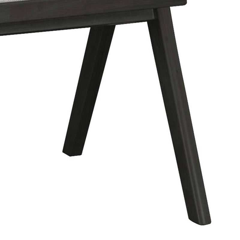 Fotoliu Winslow negru PVC ratan Natural tesatura, Gri, 64x56 cm