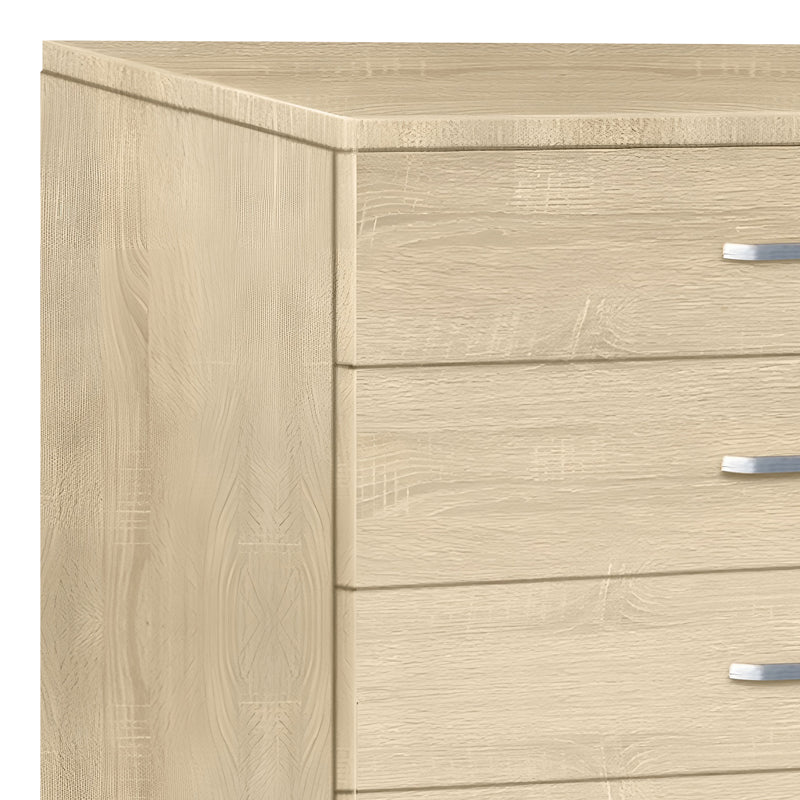 Gioko Comoda cu 5 sertare, Natural, 80x40x100 cm