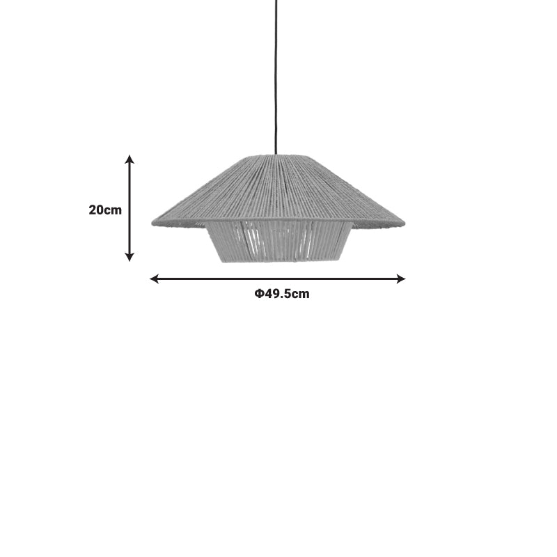 Lampa Boho Jarpie, Natural, 49x49x20 cm