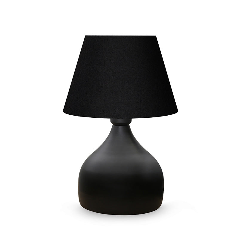 Lampa de Masa PWL-1068, neagra-bej, D22x32 cm - Negru