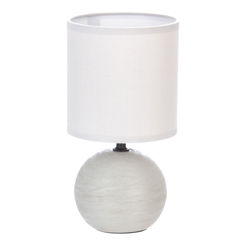 Lampa de masa PWL-1210, ceramica, Gri - Negru, 13x25 cm - Lampa de masa PWL-1210, ceramica, Gri - Negru, 13x25 cm