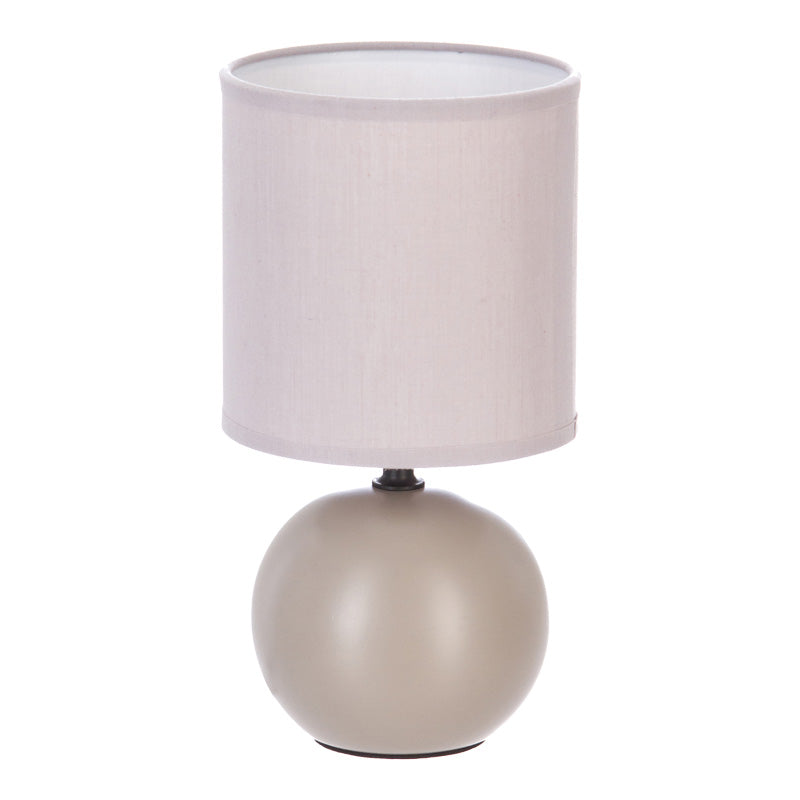 Lampa de masa PWL-1210, Ceramica, Gri-Maroniu, 13x25 cm