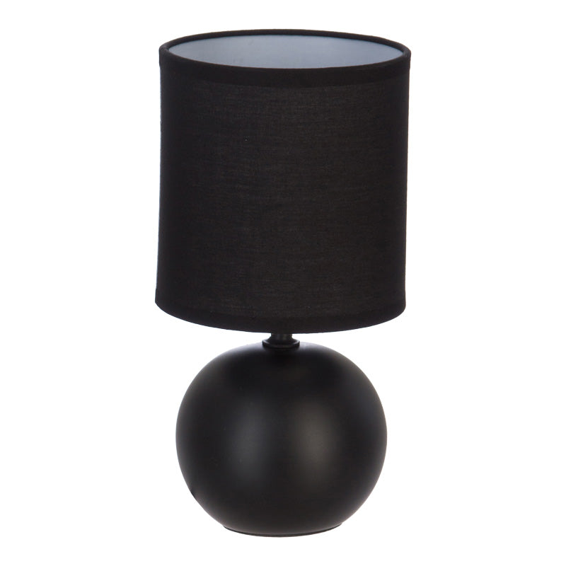 Lampa de masa PWL-1210, ceramica, Gri - Negru, 13x25 cm - Lampa de masa PWL-1210, ceramica, Gri - Negru, 13x25 cm - 199-000519