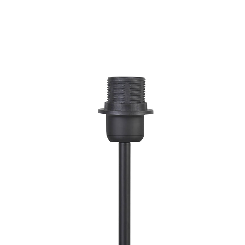 Lampa de podea Lumider din tesatura-metal, neagra, D35x152 cm