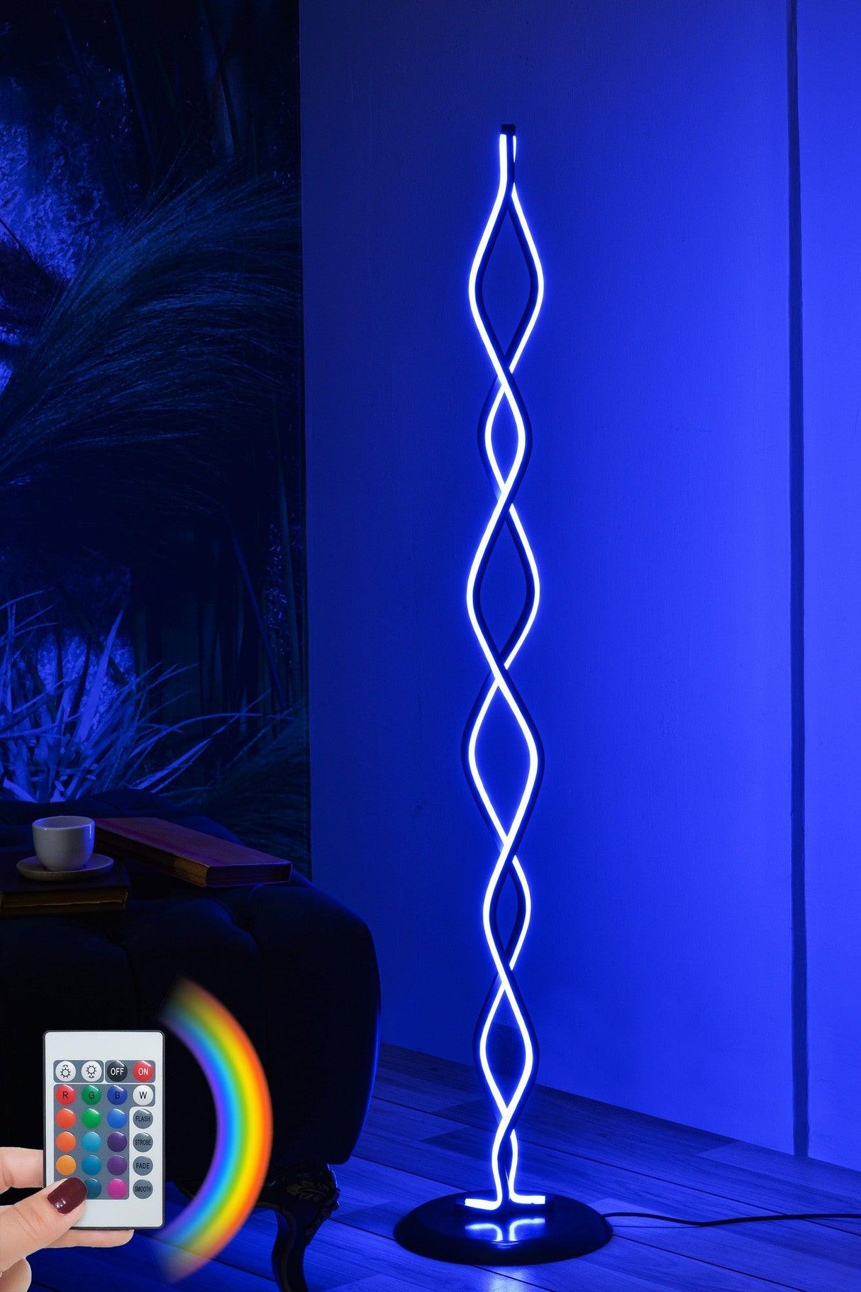 Lampadar Catena, Multicolor, 25x25x120 cm