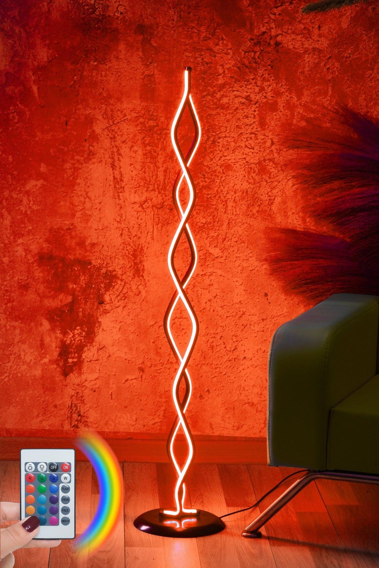 Lampadar Catena, Multicolor, 25x25x120 cm