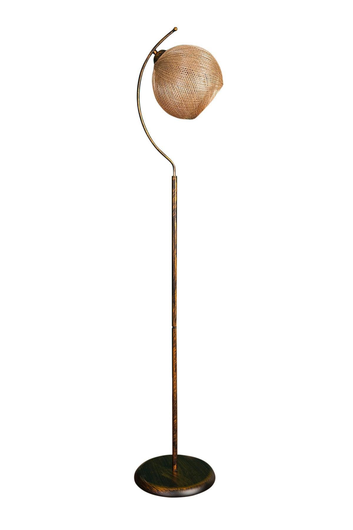 Lampadar Chaper, Auriu, 30x165x30 cm