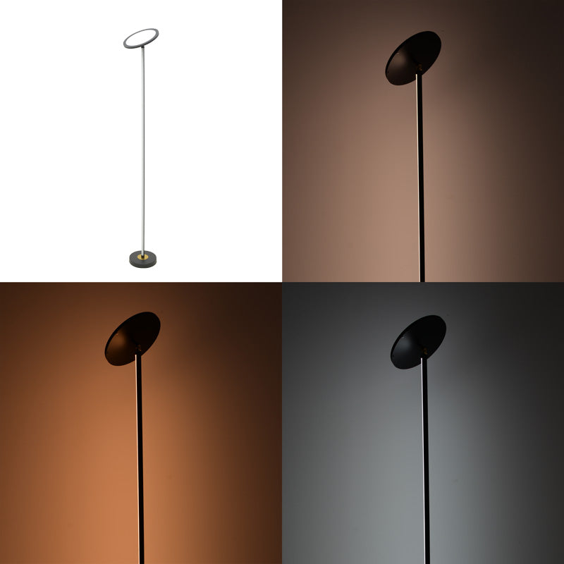 Lampadar Rita, metal si LED, D25x160 cm - Negru