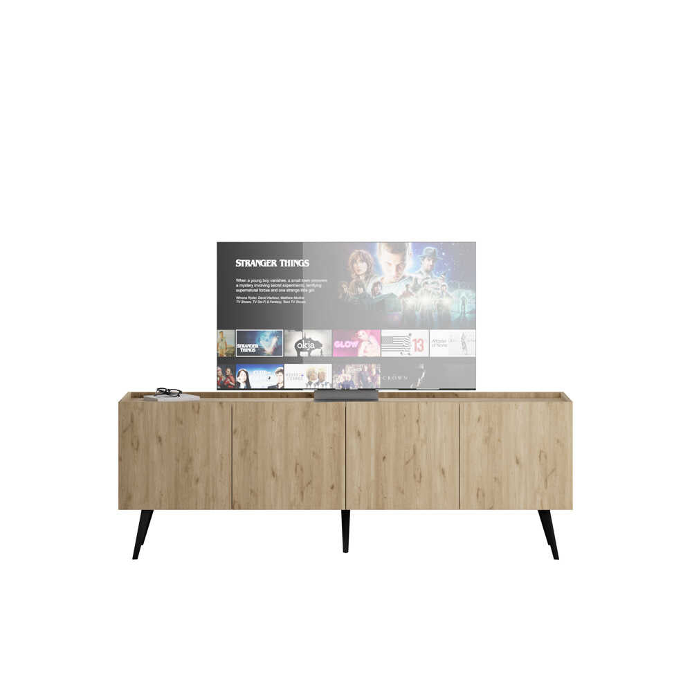 Comoda TV TVC-740-FF-1 Home Collection® Luna, Stejar, 180x63x42 cm