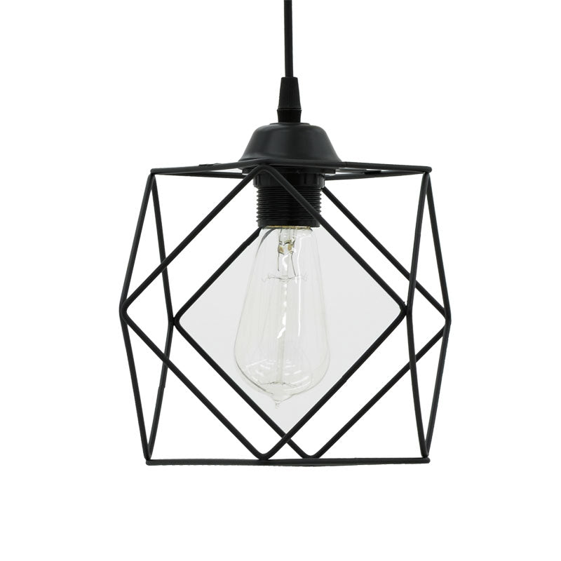 Lustra Alama, negru, 20x20x74 cm