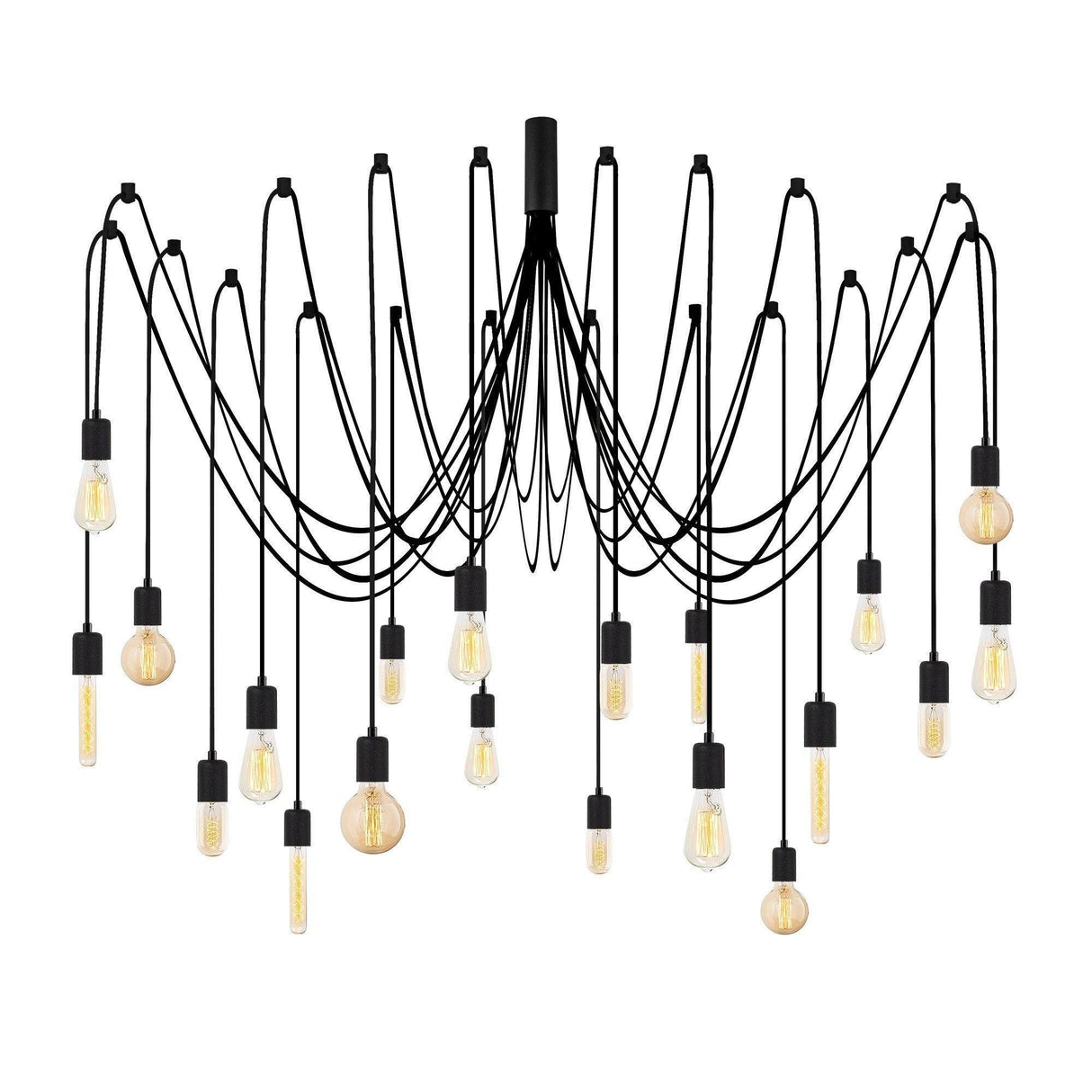 Lustra Candelabrix, Negru, 16x16x102 cm