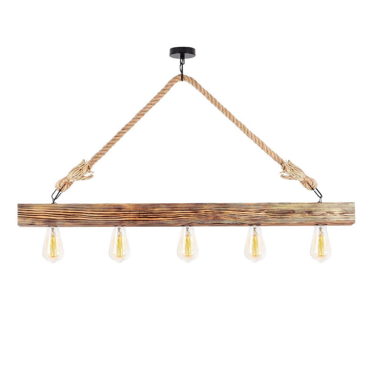 Lustra Candelaria 106, Lemn, Natural, 10x10x53 cm