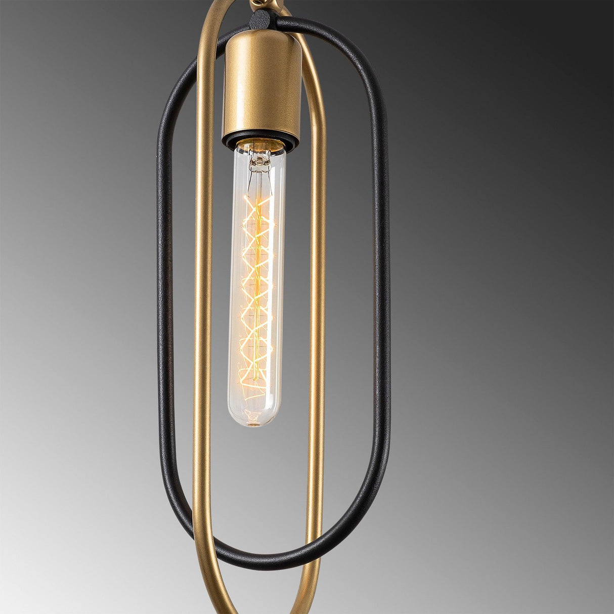 Lustra Cerco Chandelier, Negru, 40x40x132 cm