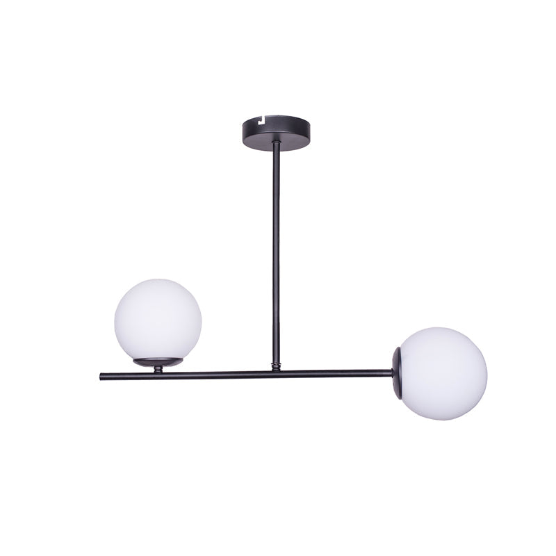 Lustra cu 2 lumini Opedro, Negru, 60x30x40 cm