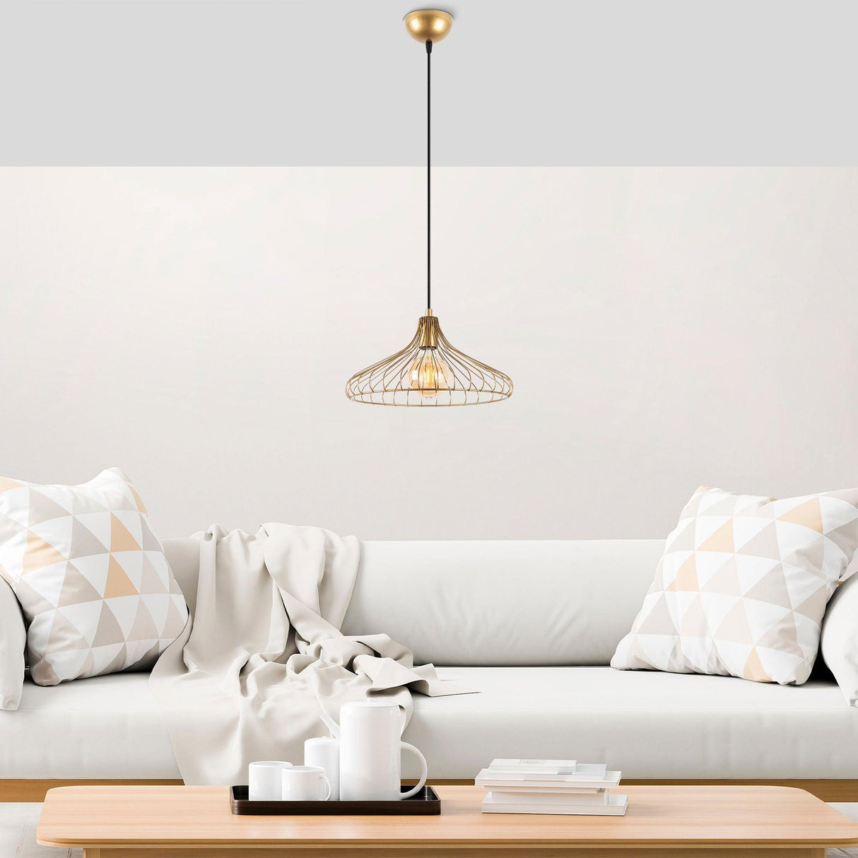 Lustra DEPAY Chandelier, Auriu, 36x36x22 cm