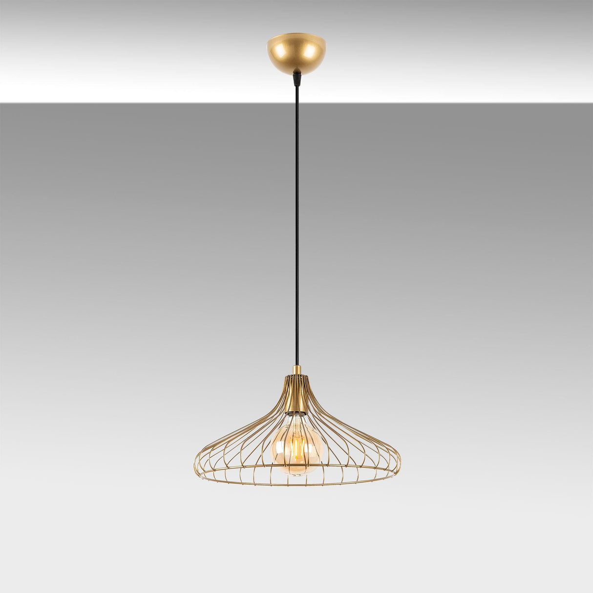 Lustra DEPAY Chandelier, Auriu, 36x36x22 cm