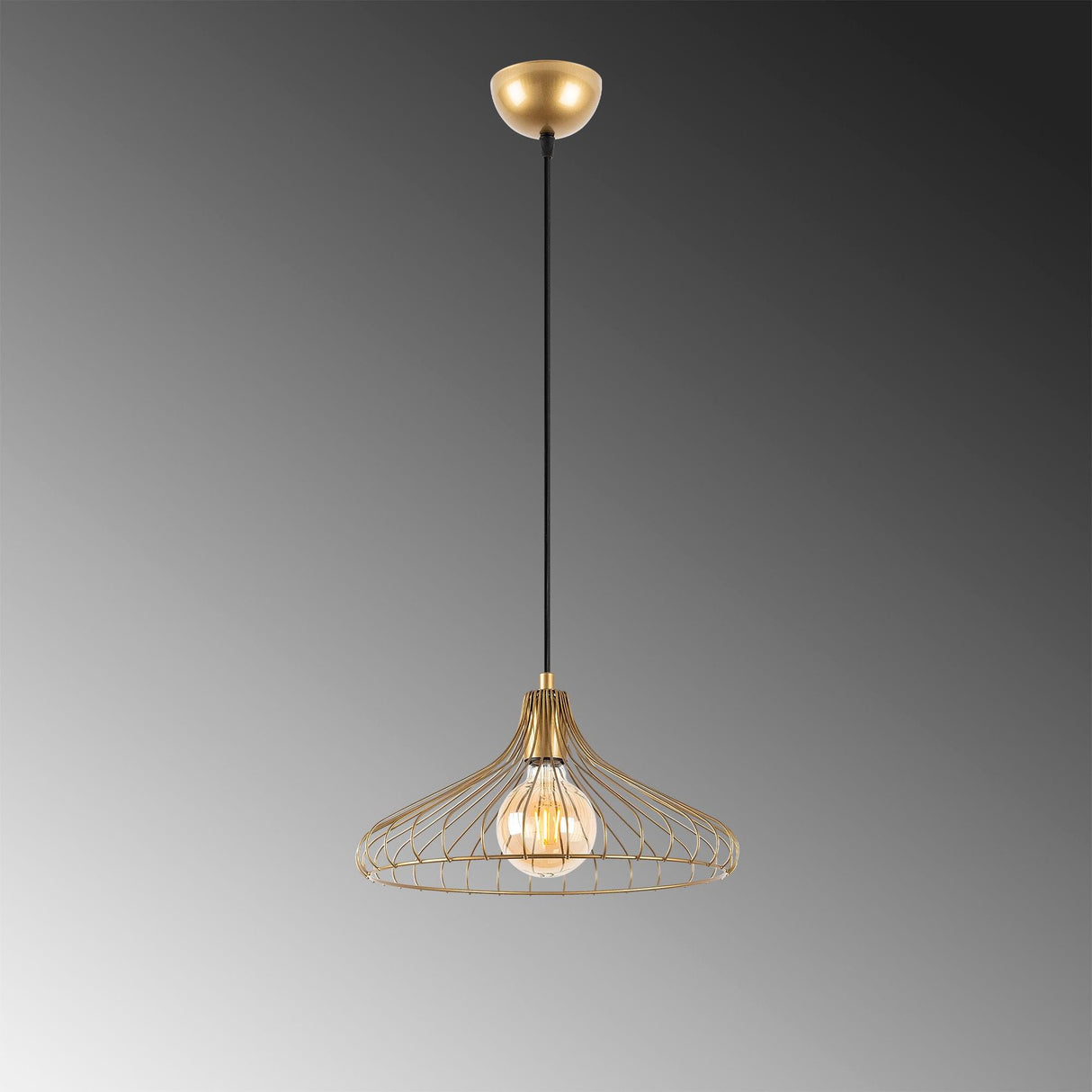 Lustra DEPAY Chandelier, Auriu, 36x36x22 cm