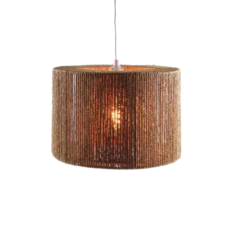 Lustra din sfoara Sento Boho, Natural, 40x40x20 cm