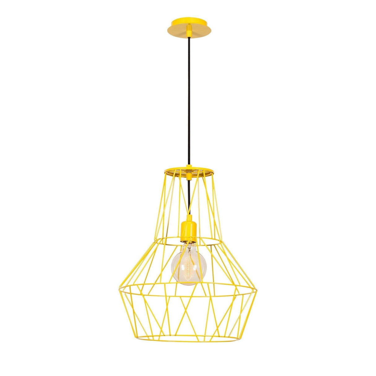 Lustra Eclare, Galben, 37x37x137 cm