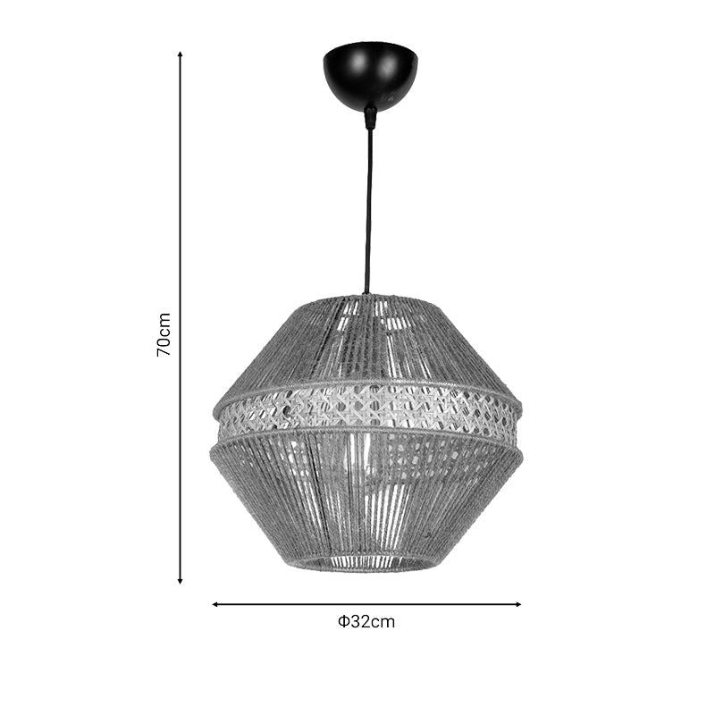 Lustra Efkol, Natural, D32x70 cm