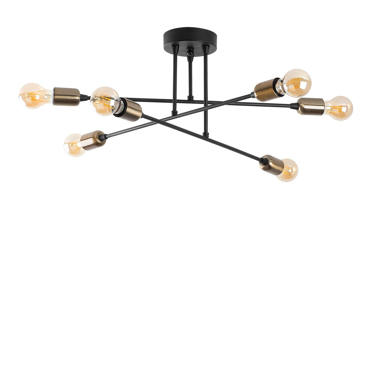 Lustra Fleur Chandelier, Negru, 12x12x27 cm