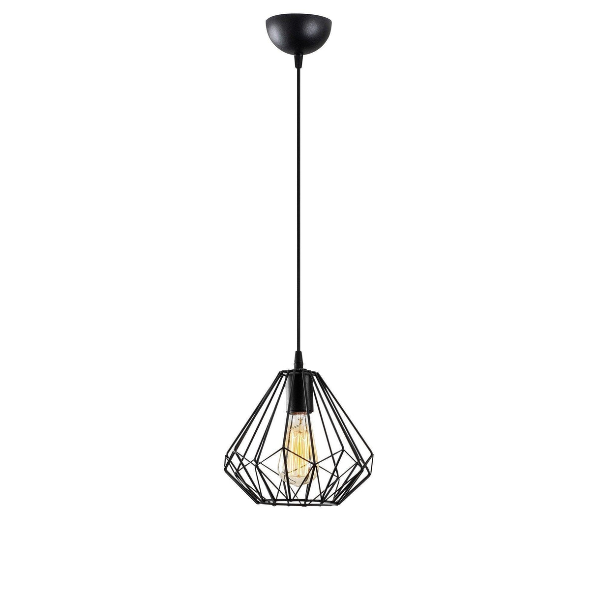 Lustra Fumelamp, Negru, 23x23x117 cm