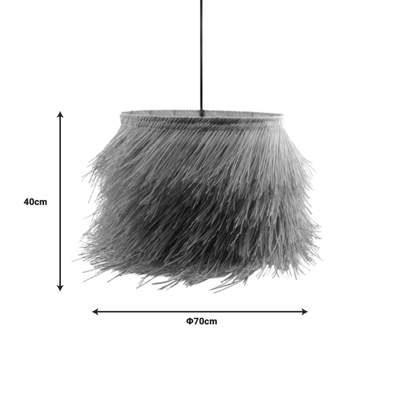 Lustra Hairy Boho, Natural, 70x70x40 cm