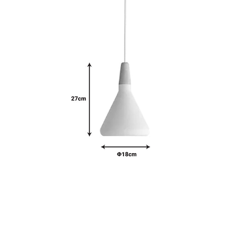 Lustra Jedren alb metal, 18x18x119 cm