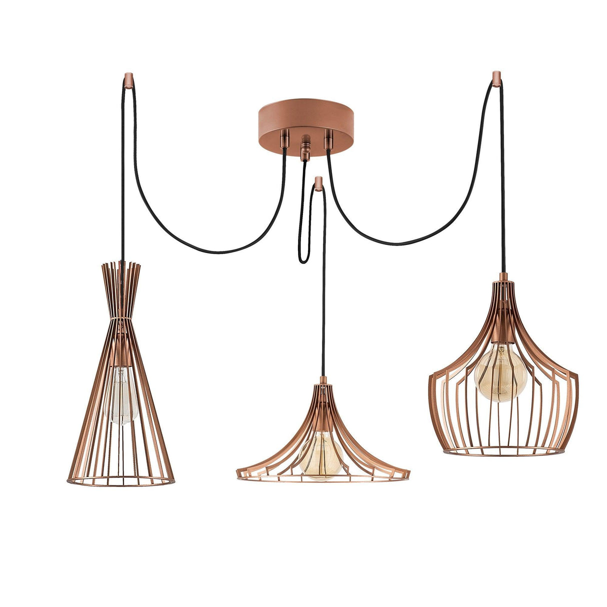 Lustra Mezopotamya Chandelier, 114x114x130 cm - Cupru