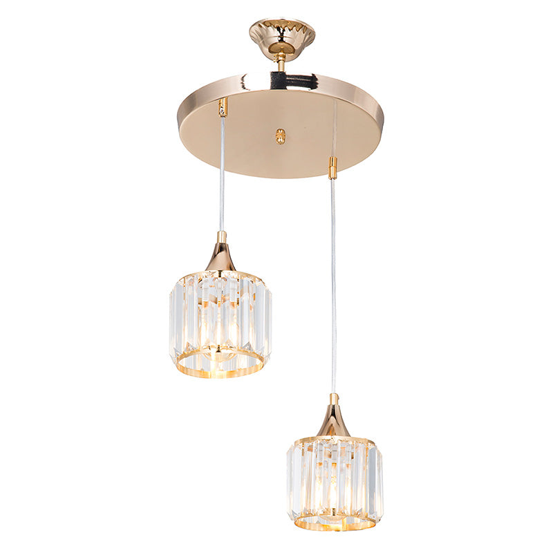 Lustra PWL-1025 metal, Auriu - Argintiu, D30x70 cm - Lustra PWL-1025 metal, Auriu - Argintiu, D30x70 cm