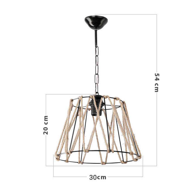 Lustra PWL-1114, negru-bej, 30x30x54 cm