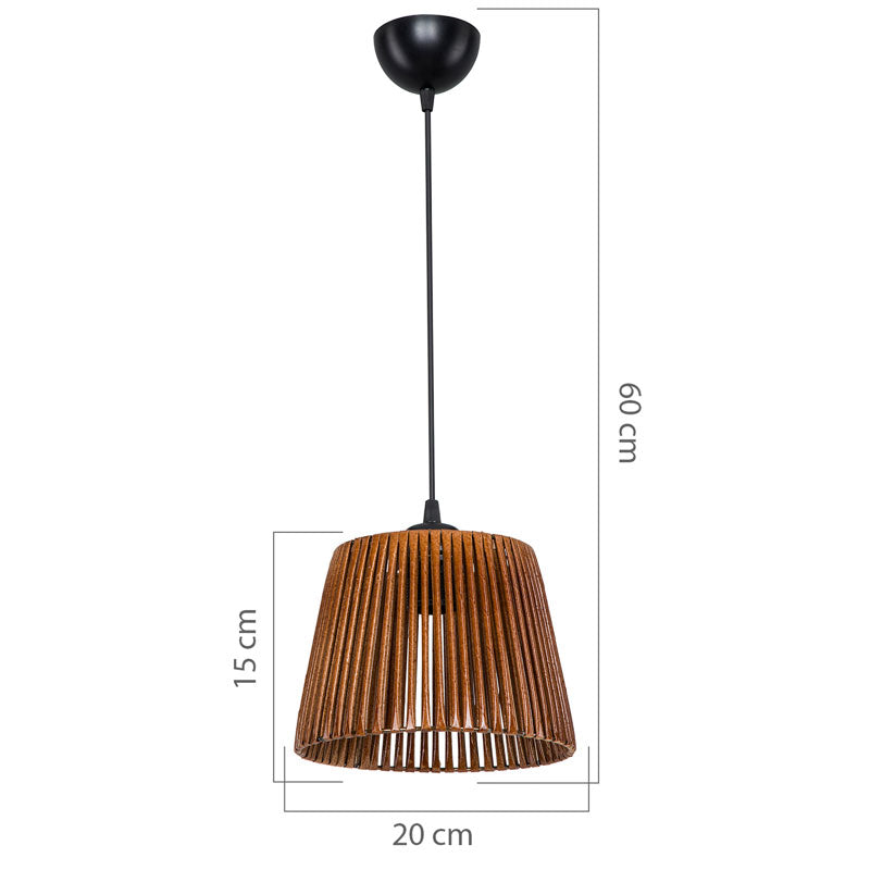 Lustra PWL-1116, maro, 20x20x60 cm