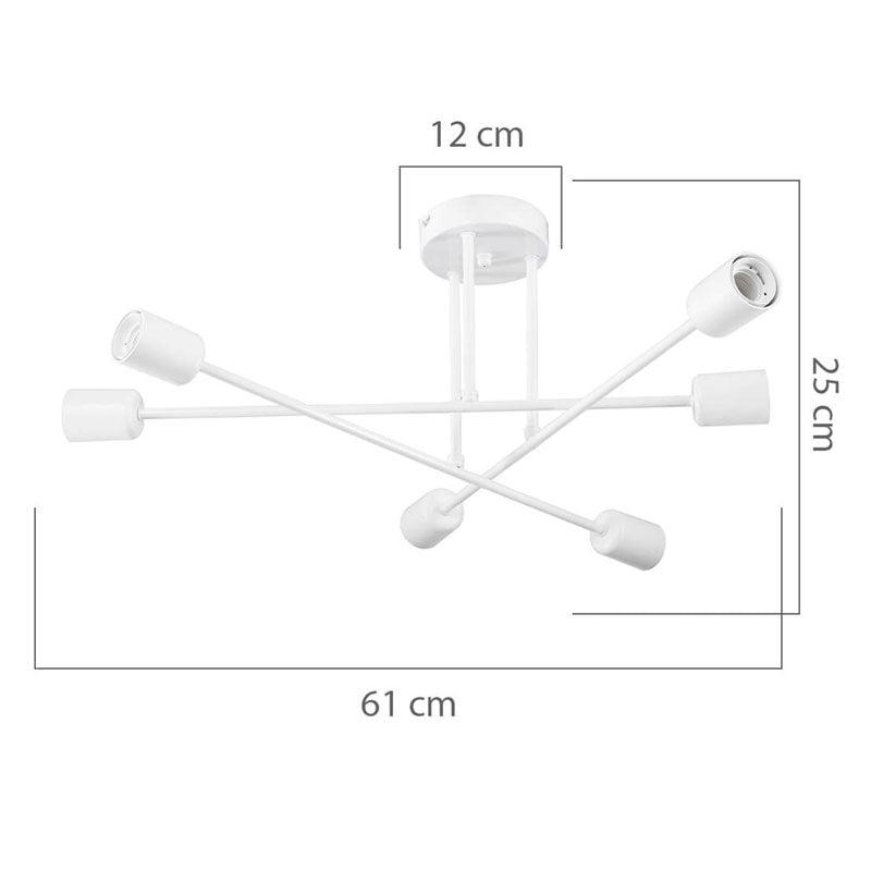 Lustra PWL-1122, D61x25 cm - Auriu