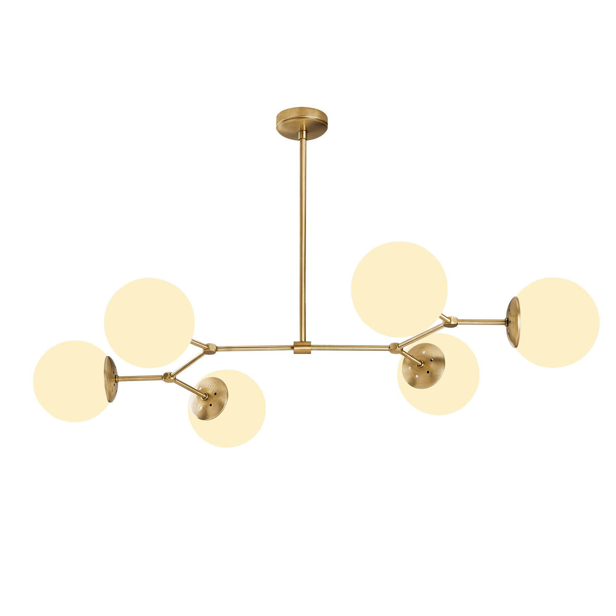 Lustra Ravelight, Galben - Alb, 15x15x48 cm