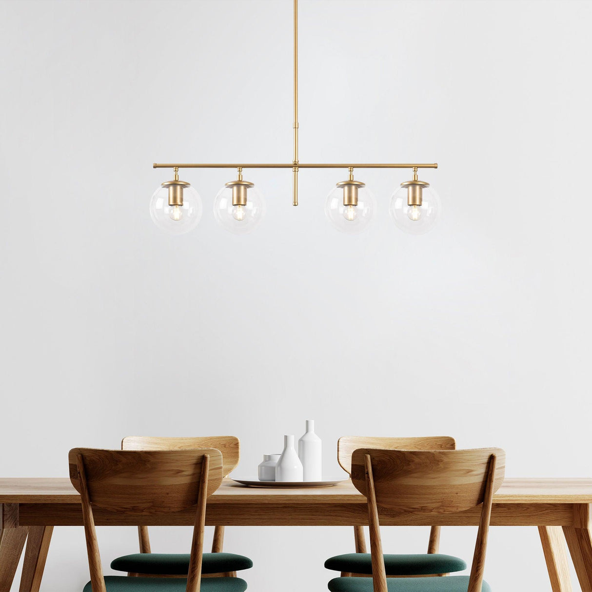 Lustra Roe Chandelier, Auriu, 15x15x3 cm