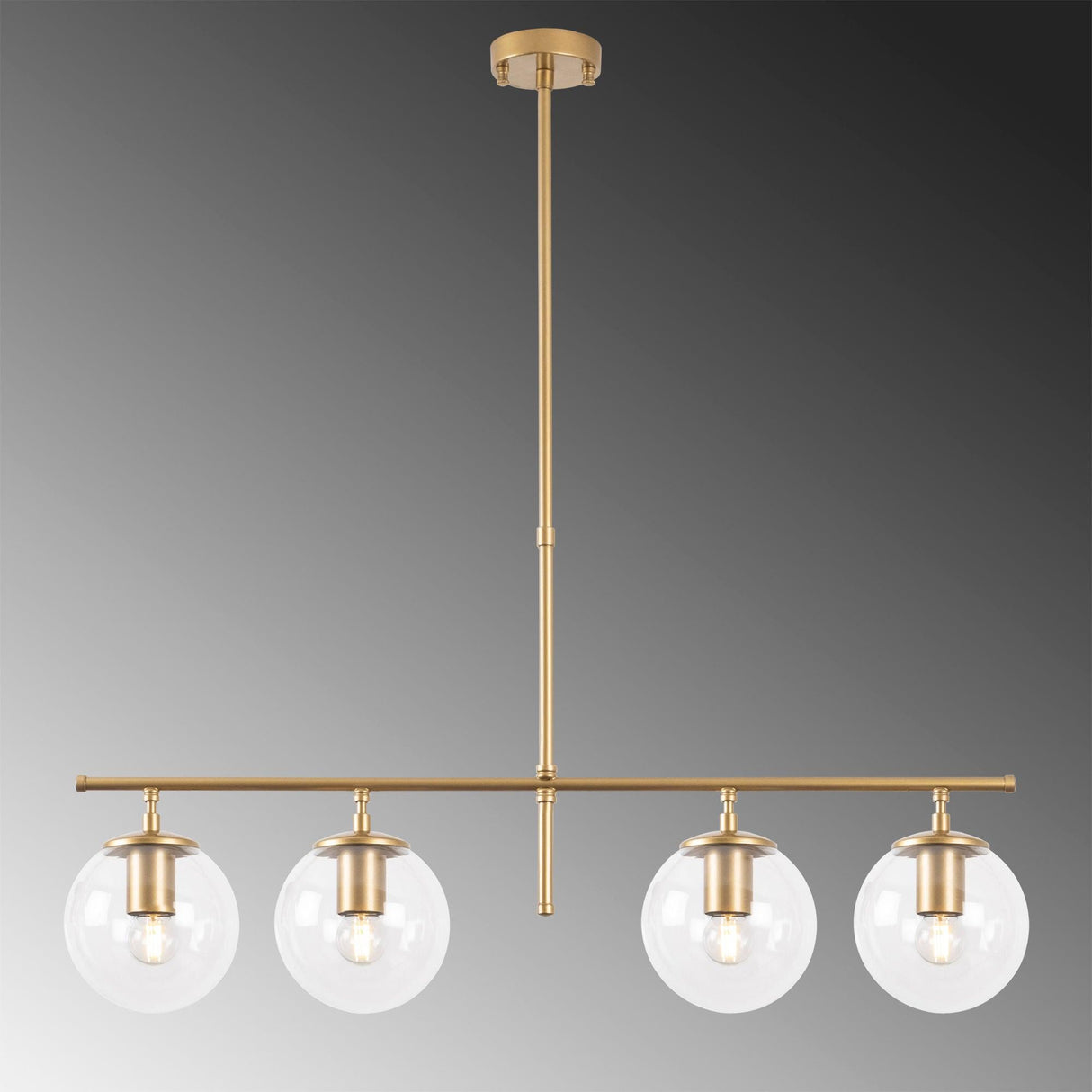 Lustra Roe Chandelier, Auriu, 15x15x3 cm
