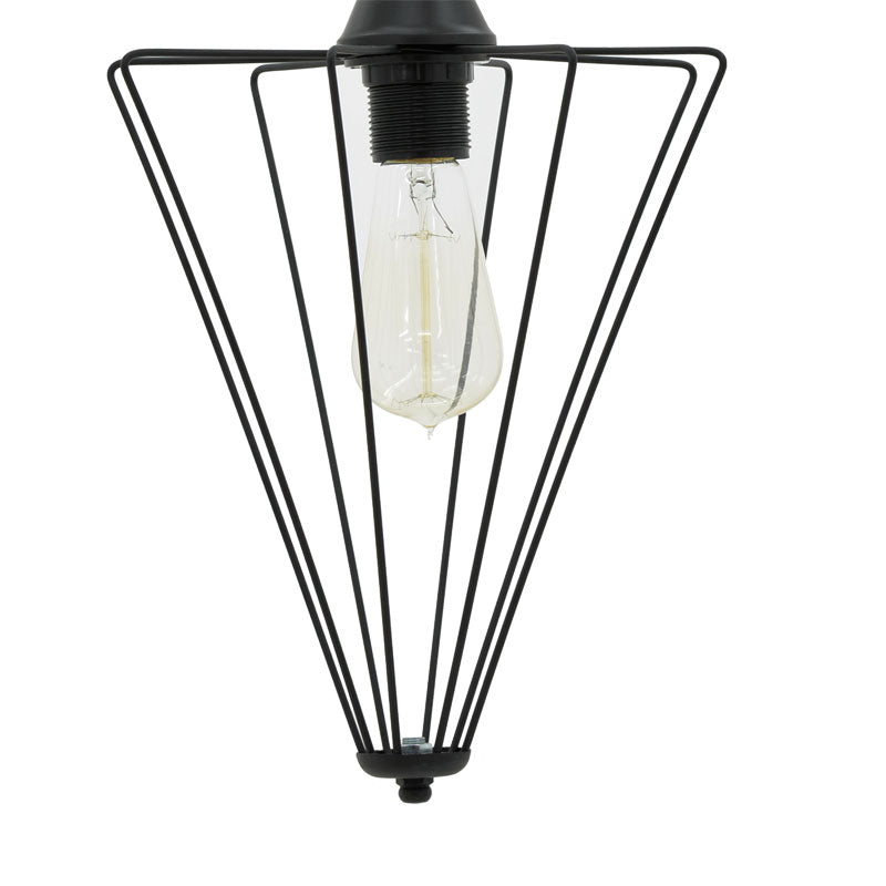 Lustra Saway, negru, 30x30x80 cm