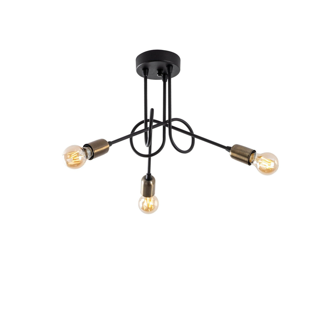 Lustra Viraj Chandelier, Negru, 16x16x32 cm