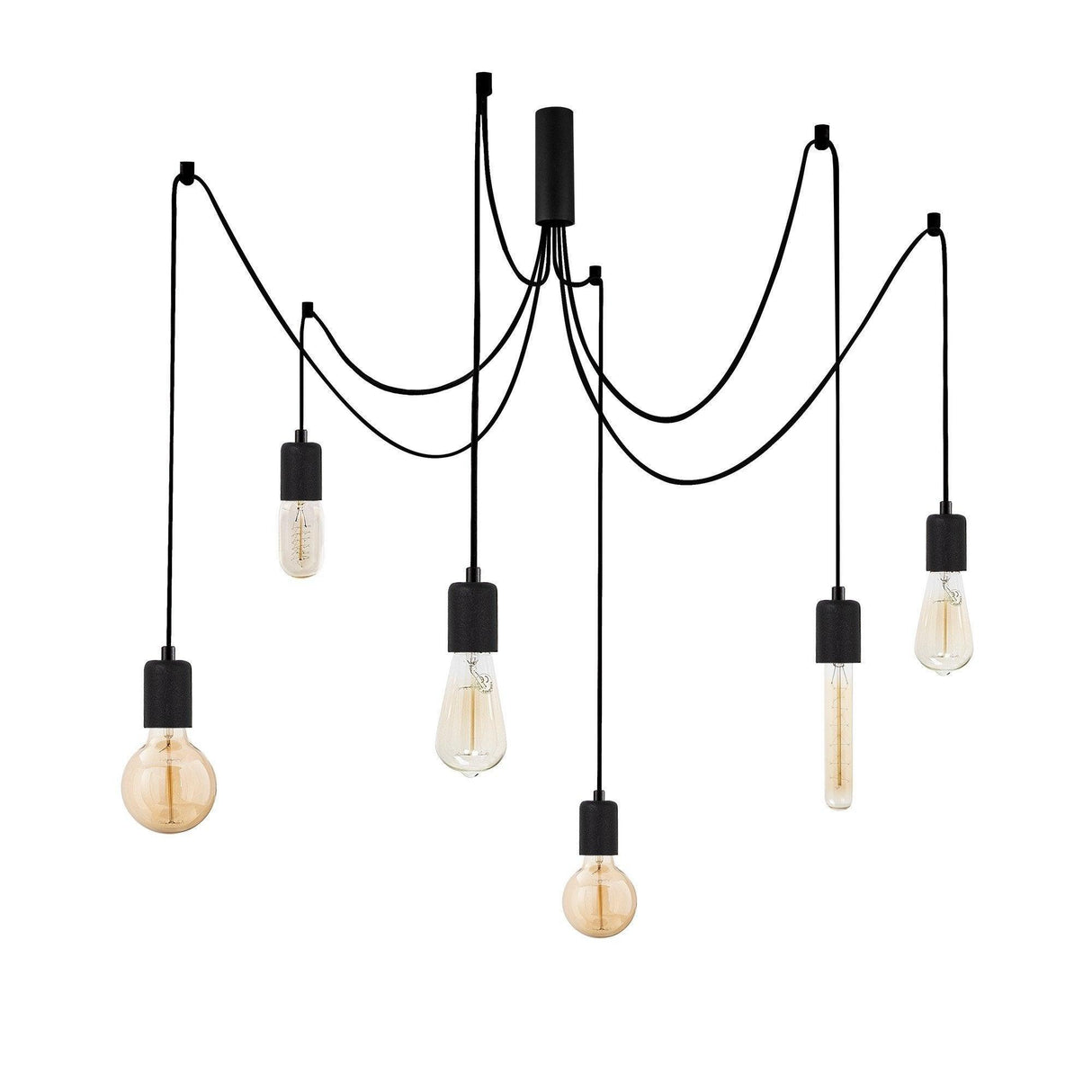 Lustra Walaso, Negru, 16x16x102 cm