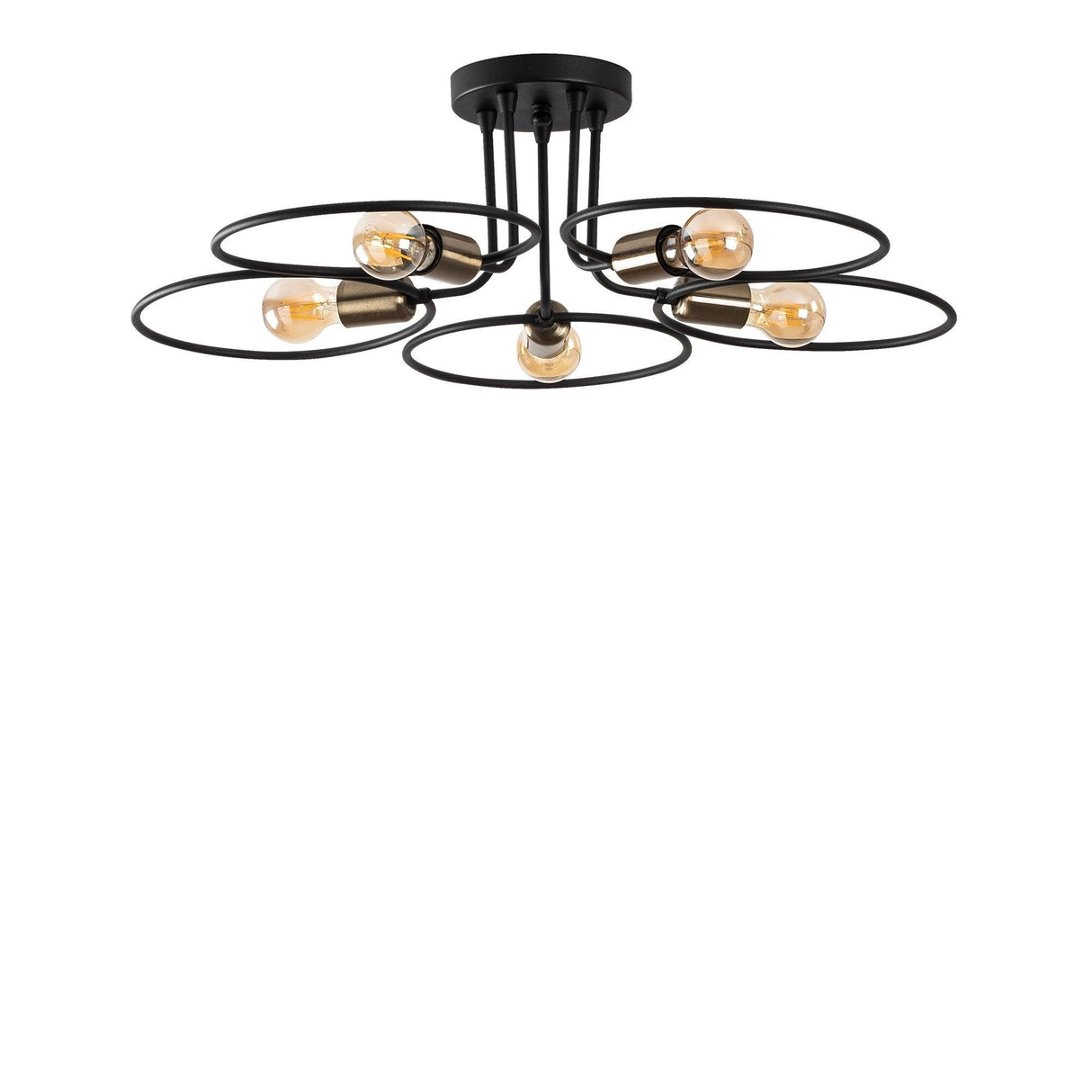 Lustra Wave Chandelier, Negru, 12x12x22 cm