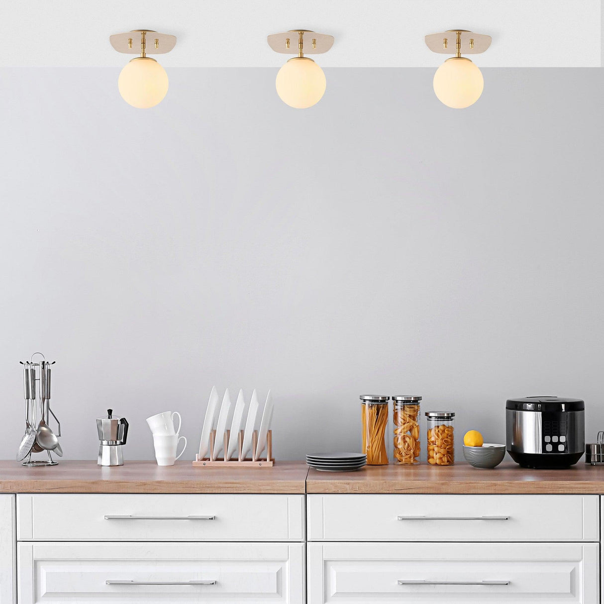 Lustra Well Chandelier, Auriu, 15x15x9 cm