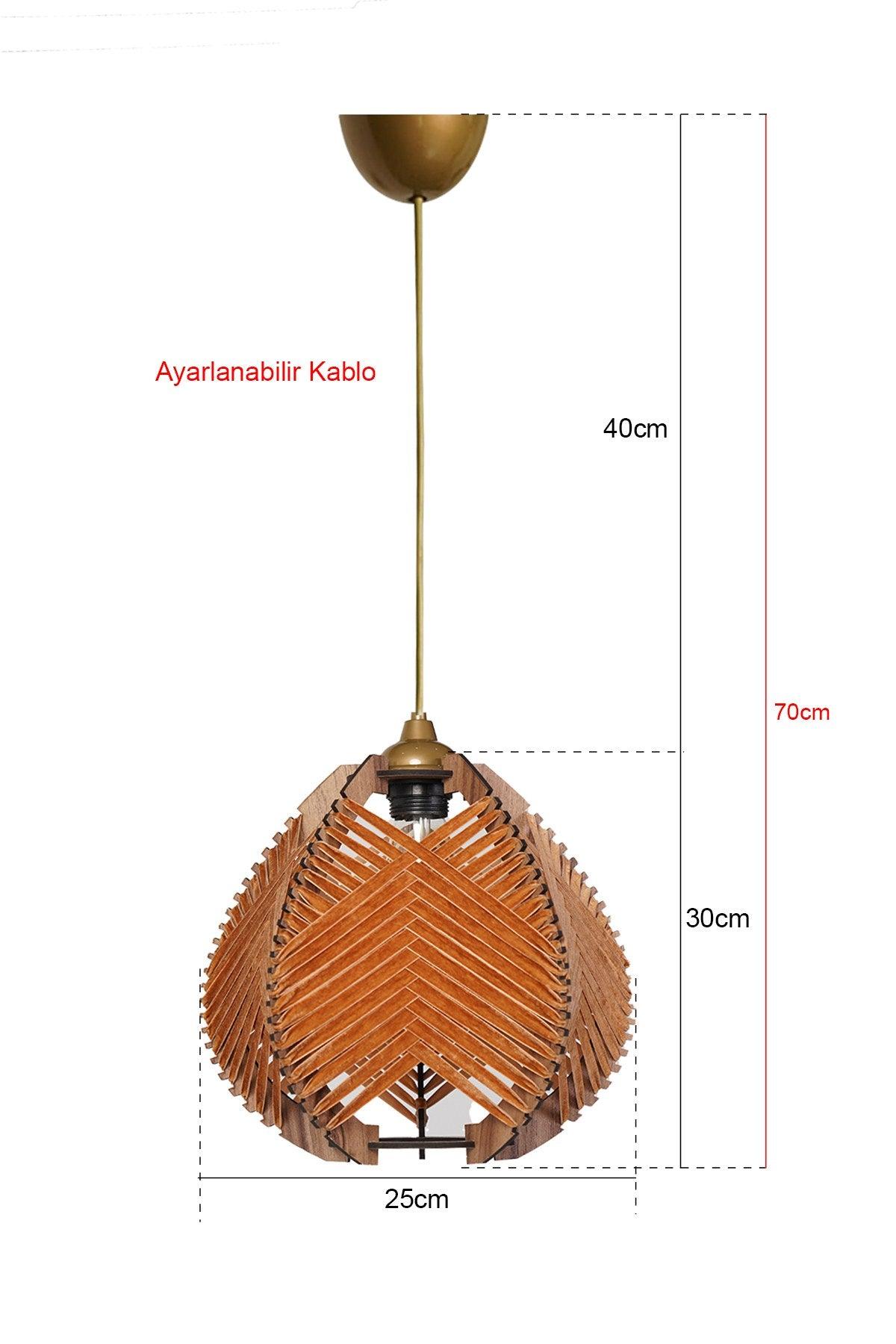 Lustra YL226 Chandelier, 25x30x70 cm - Portocaliu