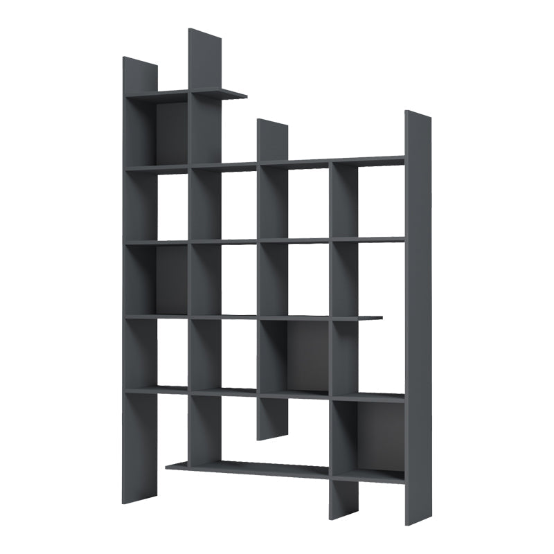 Manco Bibliotecă, Antracit - Sonoma, 122x26x188 cm - Antracit