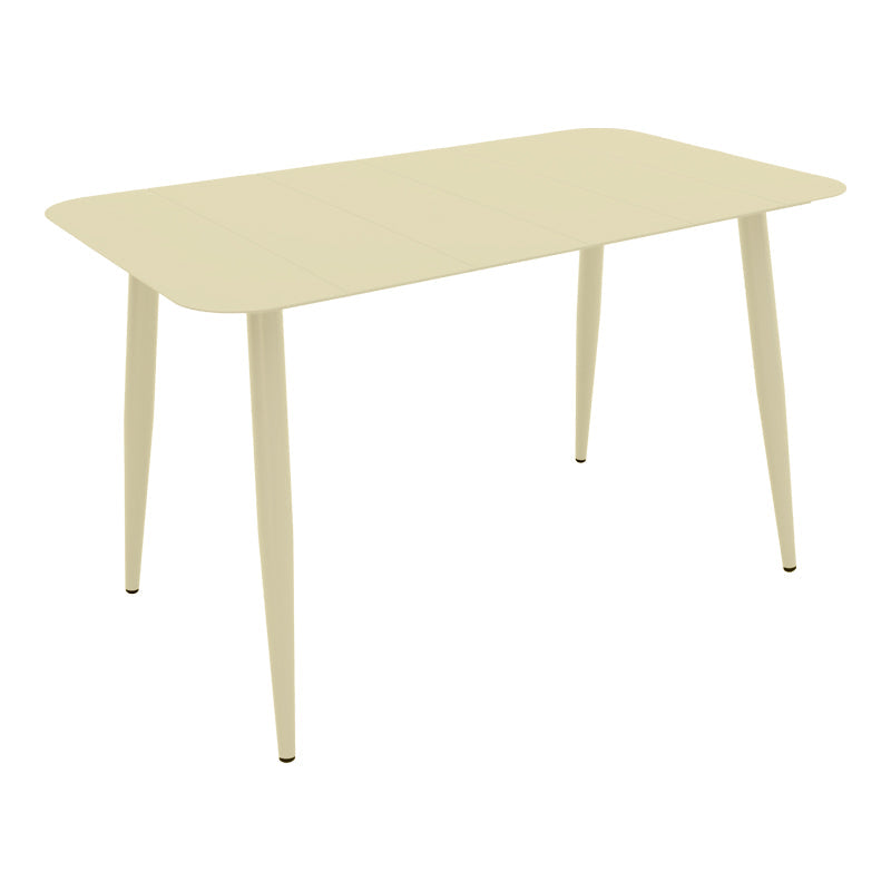 Masă aluminiu cu finisaj Champagne Vista, Aluminiu, 150x80x72 cm