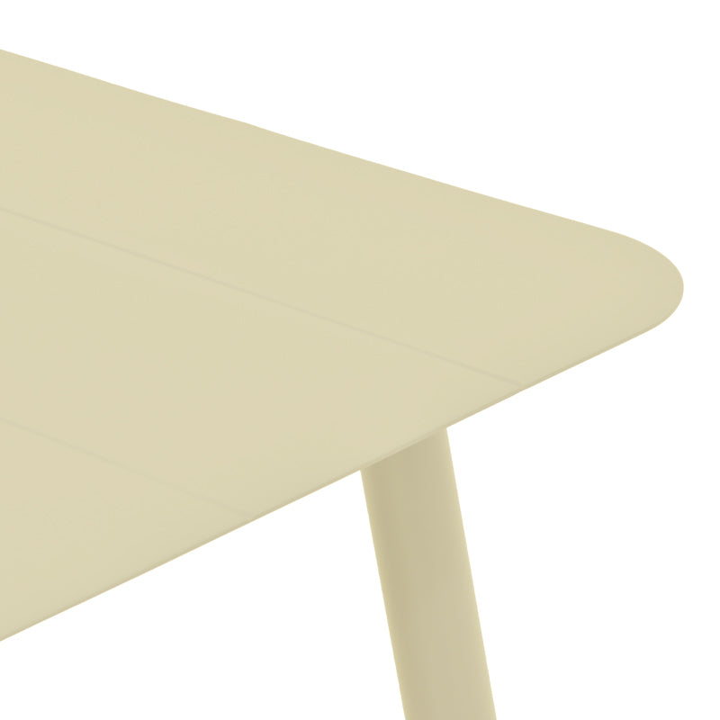 Masă aluminiu cu finisaj Champagne Vista, Aluminiu, 150x80x72 cm
