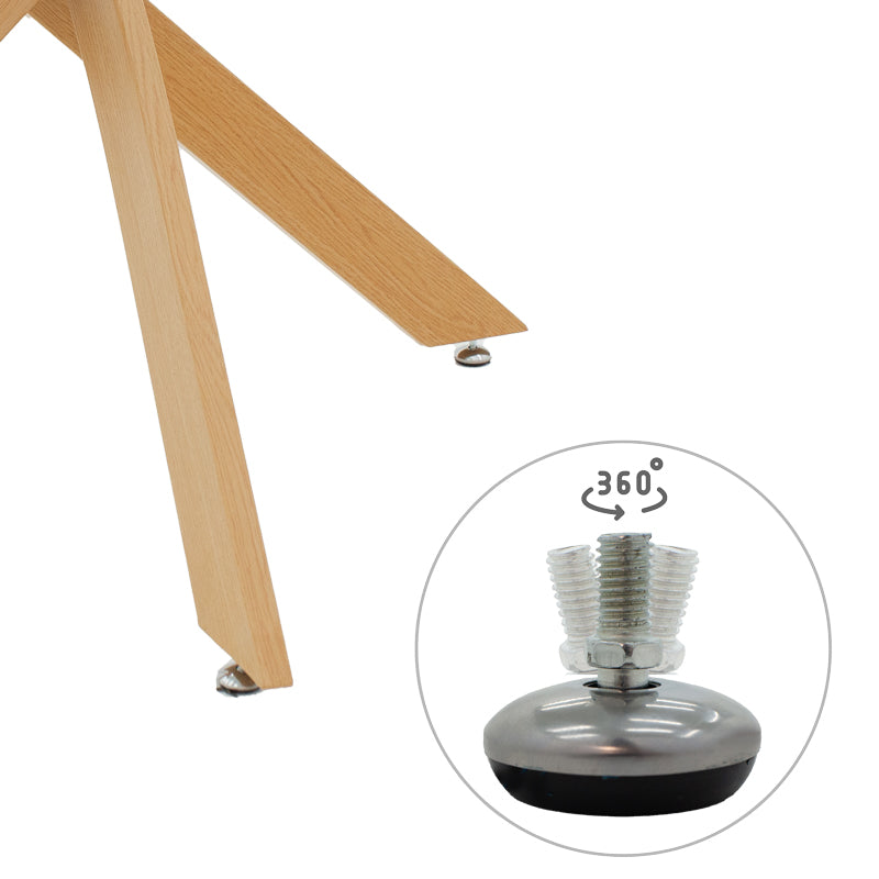 Masa Antoro cu blat din sticla, Diverse culori, D100x75 cm - Natural