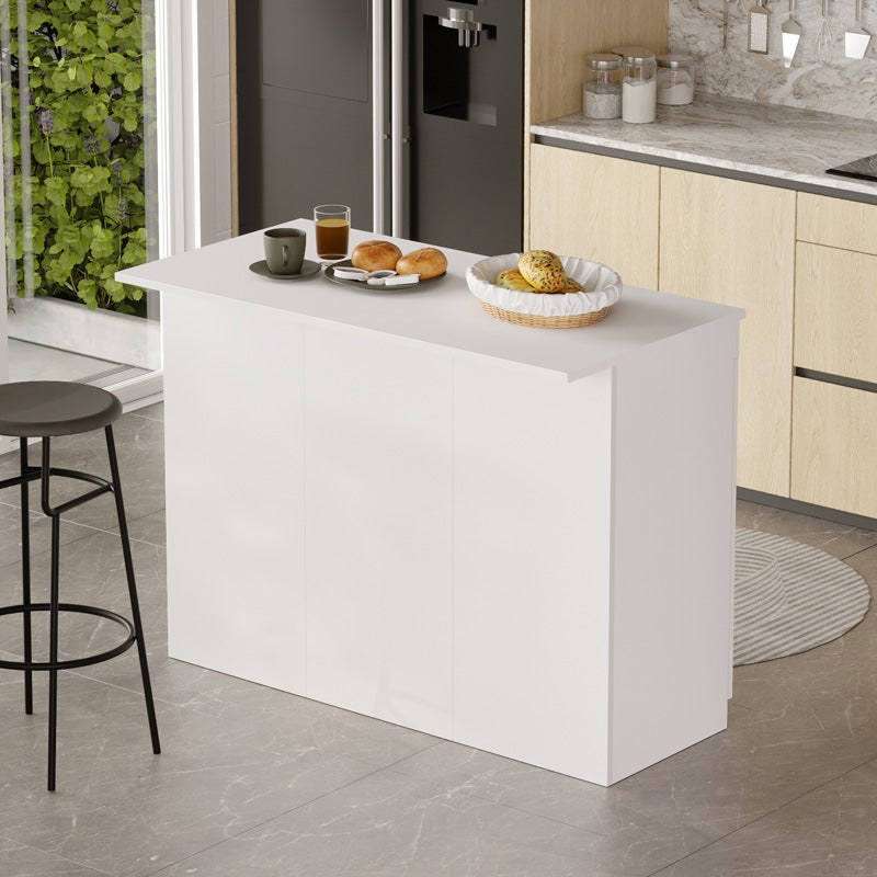 Masa-bucatarie cu blat, Alb, 120x60x88 cm