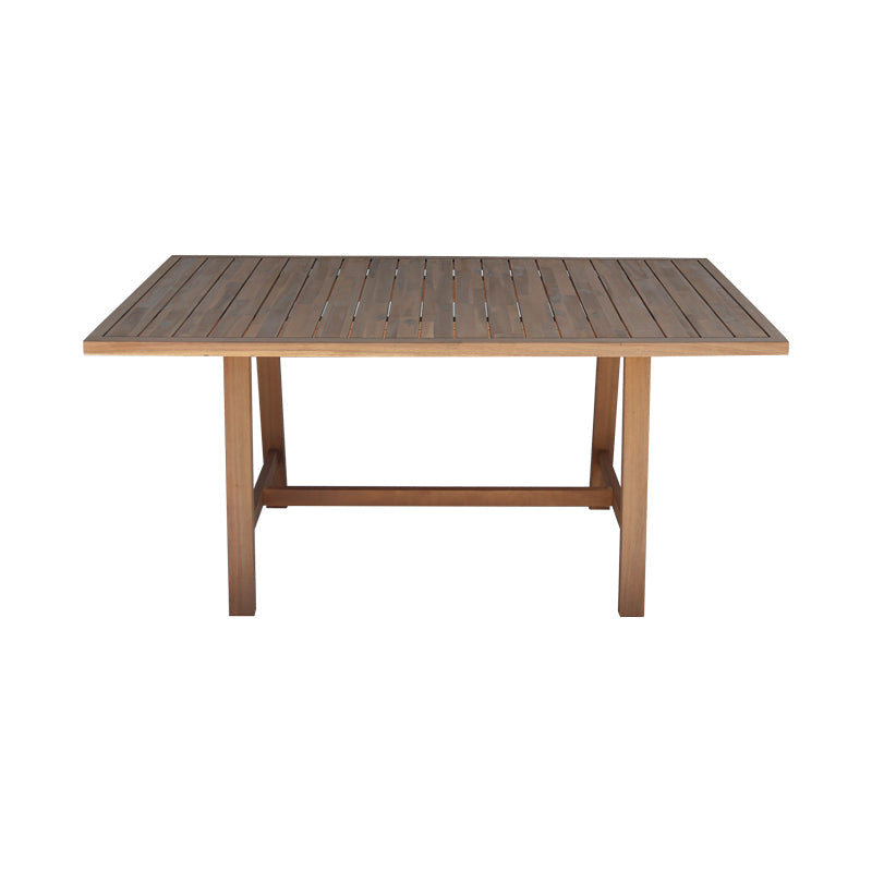 Masă cu design natural Malibu, Lemn Masiv de Acacia, 160x90x75 cm